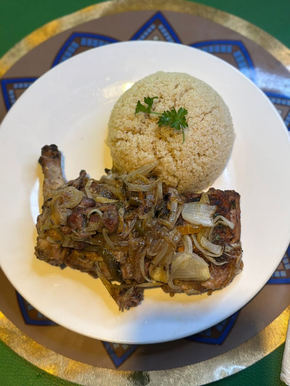 Viande et riz